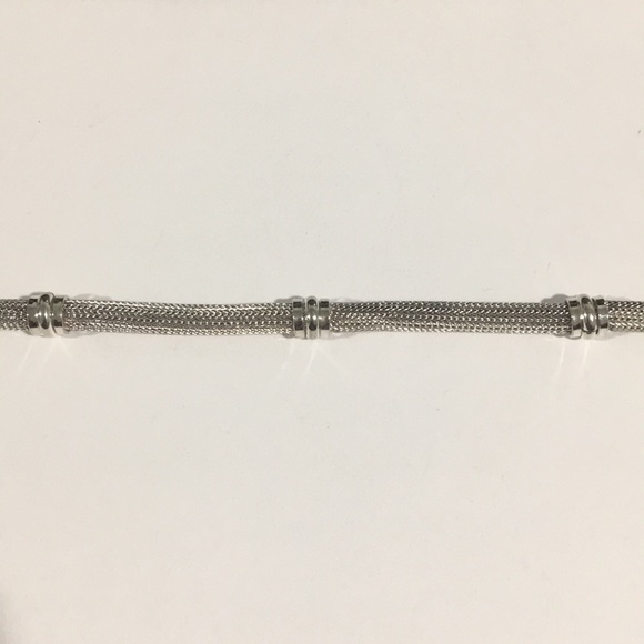 Sterling Silver Italian Mesh Rope Bracelet - Picture 6 of 6